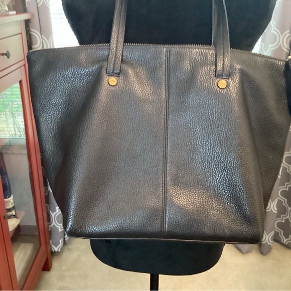 J.Crew Black Peddle Bag EUC - Picture 10 of 15